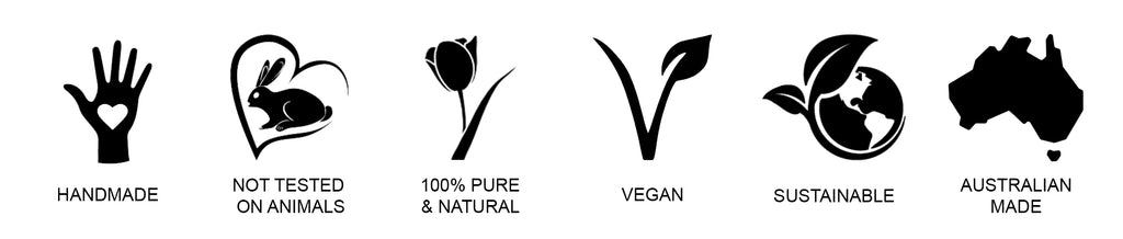 Handmade, Not Tested on Animals, 100% Pure and Natural, Vegan, Sustainable, Australian Made 