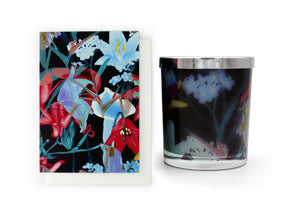 Lisa & Alex Hand Poured Pure Soy Candle & Designer Greeting Card Pack TROPICAL SORBET