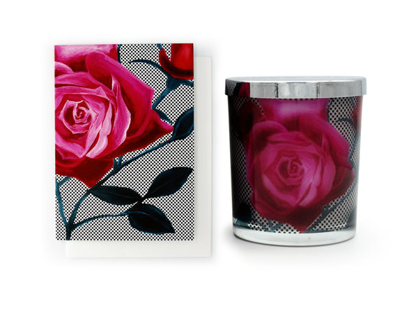 Lisa & Alex Hand Poured Pure Soy Candle & Designer Greeting Card Pack TURKISH DELIGHT