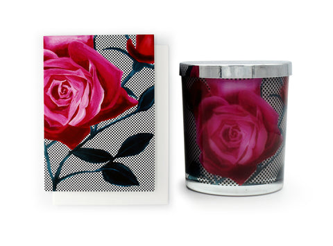 Lisa & Alex Hand Poured Pure Soy Candle & Designer Greeting Card Pack TURKISH DELIGHT