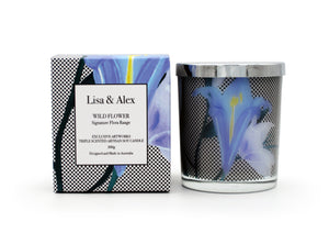 Lisa & Alex Hand Poured Pure Natural Soy Candle WILD FLOWER 300g